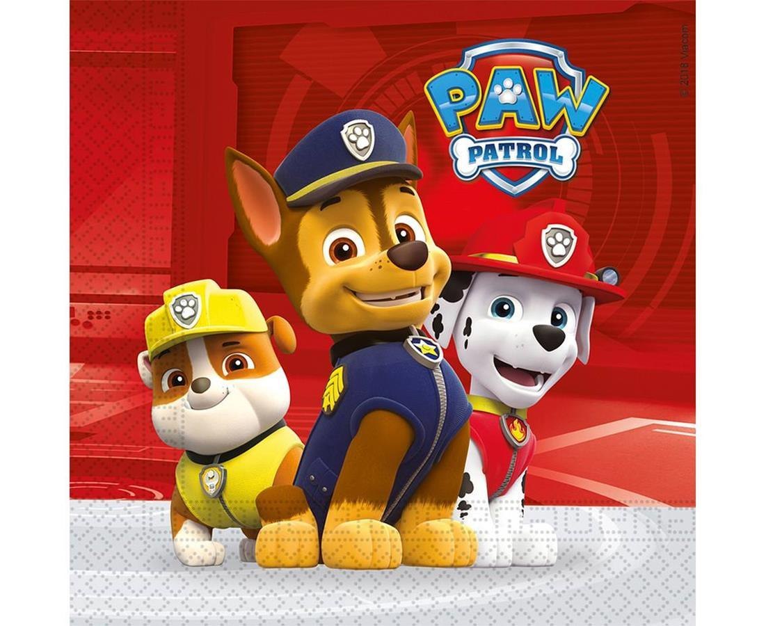 PAPER NAPKIN. 2 LAYER 330X330 PAW PATROL 20 PCS GODAN